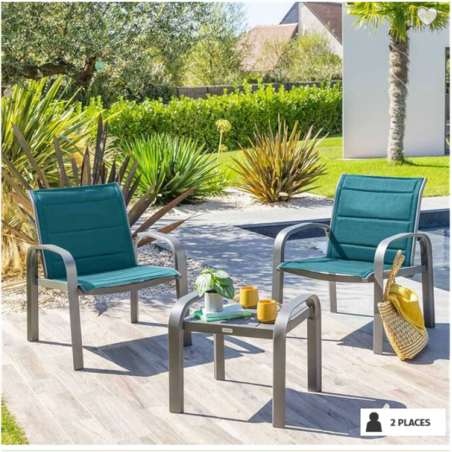 Notre salon de jardin ELYN 2 ou 4 chaises